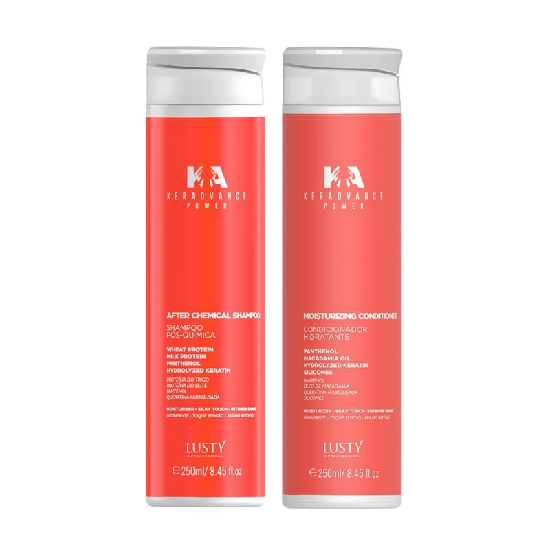 KIT AFTER CHEMICAL KERADVANCE (Kit Pós Química Profissional) 2 itens de 250 ml cada - Ph 5,5