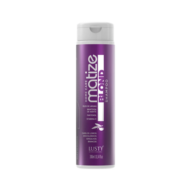 Matize Shampoo LUSTY Professional(Shampoo Matizador Profissional) 300 ml Ph 5,5 - 6,0