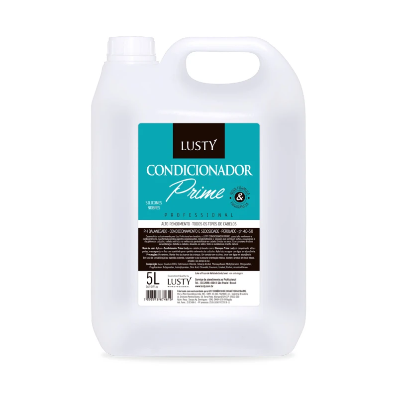 Prime Condicionador LUSTY Profissional - 4,8lt